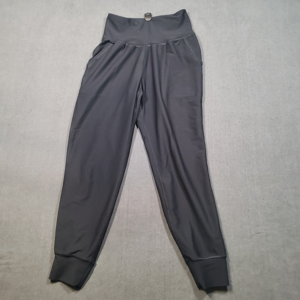 Old Navy Joggers Womens S Black Powersoft Active High Waisted Pocket Tapered